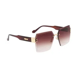 Ted Smith Brown Square UV Protection Unisex Sunglasses image 2