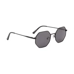 Ted Smith Black Round UV Protection Unisex Sunglasses image 2