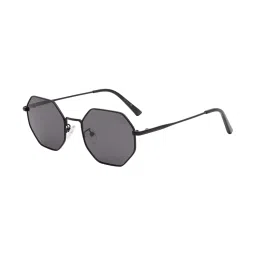 Ted Smith Black Round UV Protection Unisex Sunglasses image 1