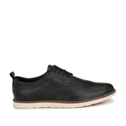 El Paso Black Brogue Shoes image 2