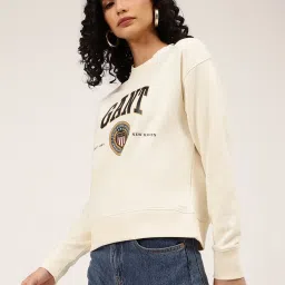 GANT Off White Printed Pullover image 3