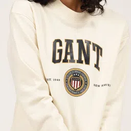 GANT Off White Printed Pullover image 5