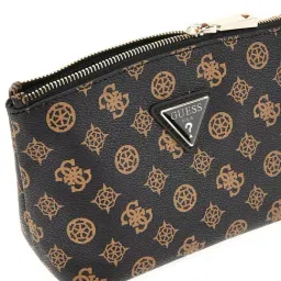 Guess Brown Wilder Logo Pouch image 3