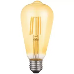 LUKER Giallo-ST64 4 W E27 Filament Bulb Amber, LBFE2704 AM ST64-picture-34