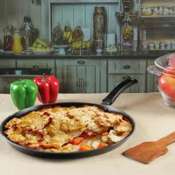 Pigeon Black Aluminium 30 cm Non-Stick Tawa - Set of 1 image 1