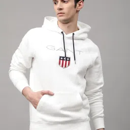 GANT White Hooded Sweatshirt image 1