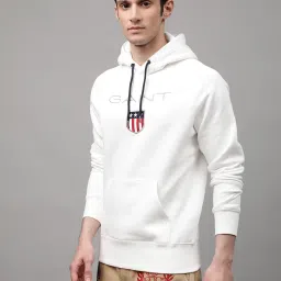 GANT White Hooded Sweatshirt image 3