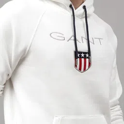 GANT White Hooded Sweatshirt image 4