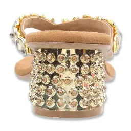 Metro Women's Antique Gold Thong Sandals image 5