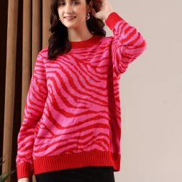 Kotty Multi Cotton-Poly Blend Regular fit Sweater-picture-44