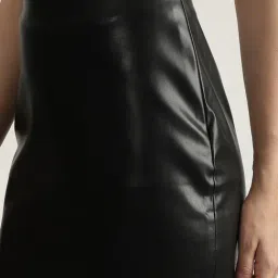 Centrestage Black Polyester Regular Fit Skirt image 4