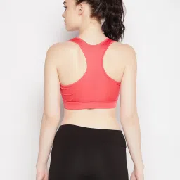 Clovia Pink Sports Bra image 2