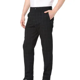 celio celio* Black Slim Fit Flat Front Trousers image 3