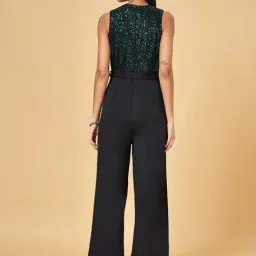 Annabelle by Pantaloons Green Embellished Jumpsuit image 2