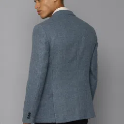 Allen Solly Grey Slim Fit Texture Blazer image 2