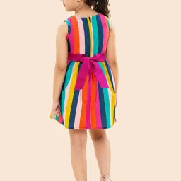 A.T.U.N. Multicolor Striped Dress image 2