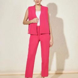Brinns Pink Regular Fit Formal Suit-picture-17