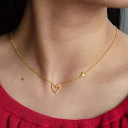 Shaya 925 Silver You and Your Off-Tune Humming Necklace in Gold-Plating-image-0