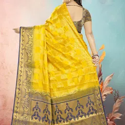 DIVASTRI Woven Design Zari Pure Silk Banarasi Saree image 2