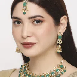Anouk Kundan-Studded & Beaded Jewellery Set-image-68