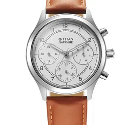 Titan Men Textured Dial & Leather Straps Analogue Watch 1874SL05-picture-23