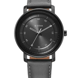 Titan Men Brass Dial & Leather Straps Analogue Watch 1884NL01-picture-25