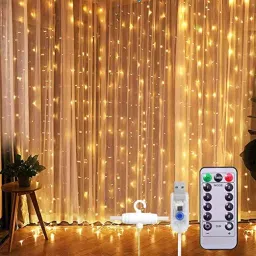 X4Decor Fairy Curtain 3*3 Led Light Warm White-picture-44