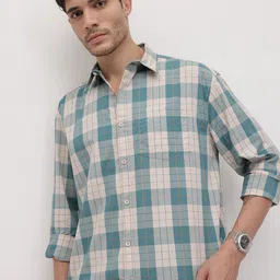 The Roadster Life Co. Men Checked Pure Cotton Casual Shirt-image-60