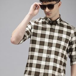 Arrow Manhattan Slim Fit Checked Pure Cotton Casual Shirt-picture-18