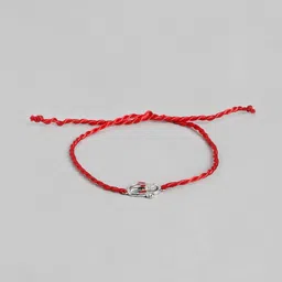 Zavya Men Rhodium-Plated Sterling Silver Rakhi image 2