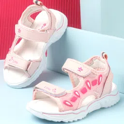 Cute Walk by Babyhug Slip On Sandals with Velcro Closure - Pink-picture-28