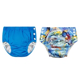 Chinmay Kids Reusable Swim Diaper Pants Pack of 2 Soft Adjustable and Leak-Proof Unisex Swimming Pool Wear for Infant Boys and Girls-picture-30