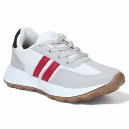 Lil Lollipop Striped Lace Up Shoes - White image 3