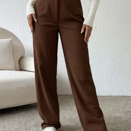 QIOA Women Comfort High-Rise Easy Wash Trousers-picture-13