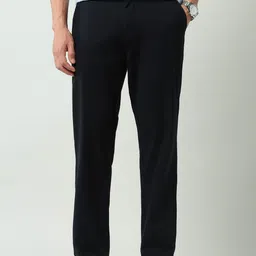 AD By Arvind Men Textured Smart Regular Fit Mid-Rise Flat-Front Chinos Trousers-picture-30
