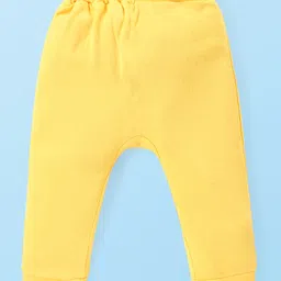 babyhug disney Babyhug Disney Interlock Full Length Diaper Leggings With Minnie Mouse Graphics Pack of 3 - Pink Yellow & White image 3