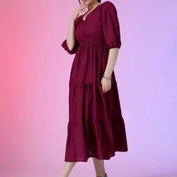 Femvy Applique Fit & Flare Maxi Dress image 3