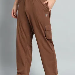 GRIFFEL Men Relaxed-Fit Cotton Track Pants image 3
