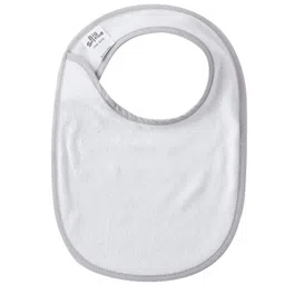 Big Softies Newborn Baby Bibs with Soft Velcro Fastener Cotton Ultra Soft & Super Absorbent Lightweight & Comfortable For Drooling, Teething & Feeding Unisex 0-18 months Pack of 5-Grey image 4