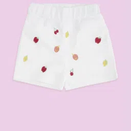 Pantaloons Baby White Cotton Printed Shorts image 1