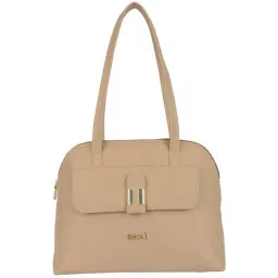 Enoki by Baggit Beige Solid Medium Shoulder Bag image 1