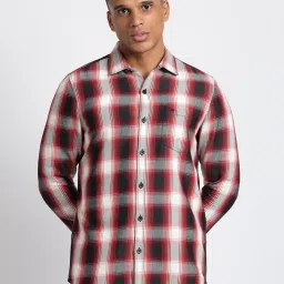 Lee Red Slim Fit Checks Shirt image 1