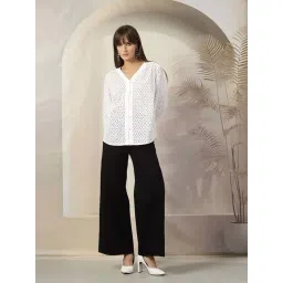 Melon By plusS White Cotton Printed Top image 4