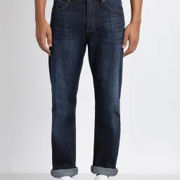 Lee Blue Cotton Regular Fit Jeans image 1