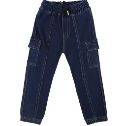 Mee Mee Kids Dark Blue Solid Jeans image 1