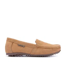 Woodland Women's Camel Casual Loafers image 1