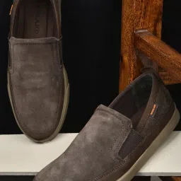 Woodland Men's Brown Casual Loafers image 1