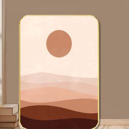 Livin'luxe Brown & Peach-Coloured Minimalist Abstract Wall Art-picture-13