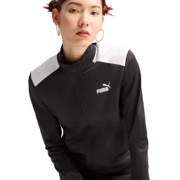 Puma Black Zip-Up Regular Fit Tracksuit image 1