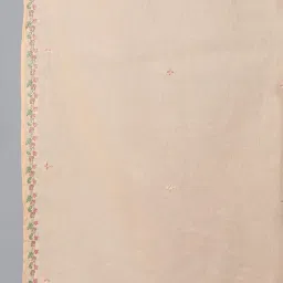 W Beige Cotton Embroidered Dupatta image 4